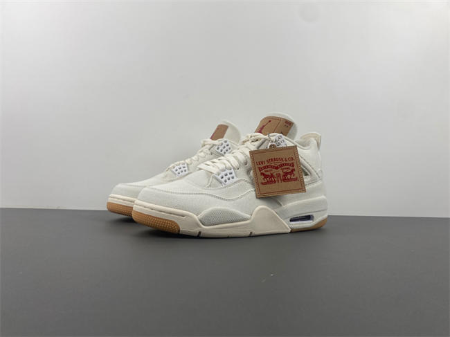 Levi’s x Air Jordan 4 “White”  AO2571-100