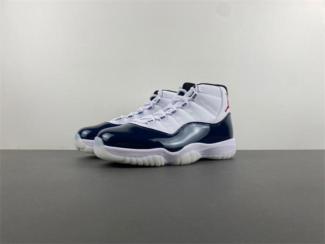 Air Jordan 11 White Dark Blue Red LH0296-400